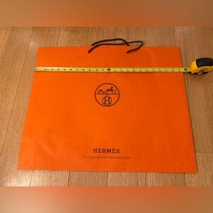 Extra large Hermes Vibrant Orange Shopping Bag